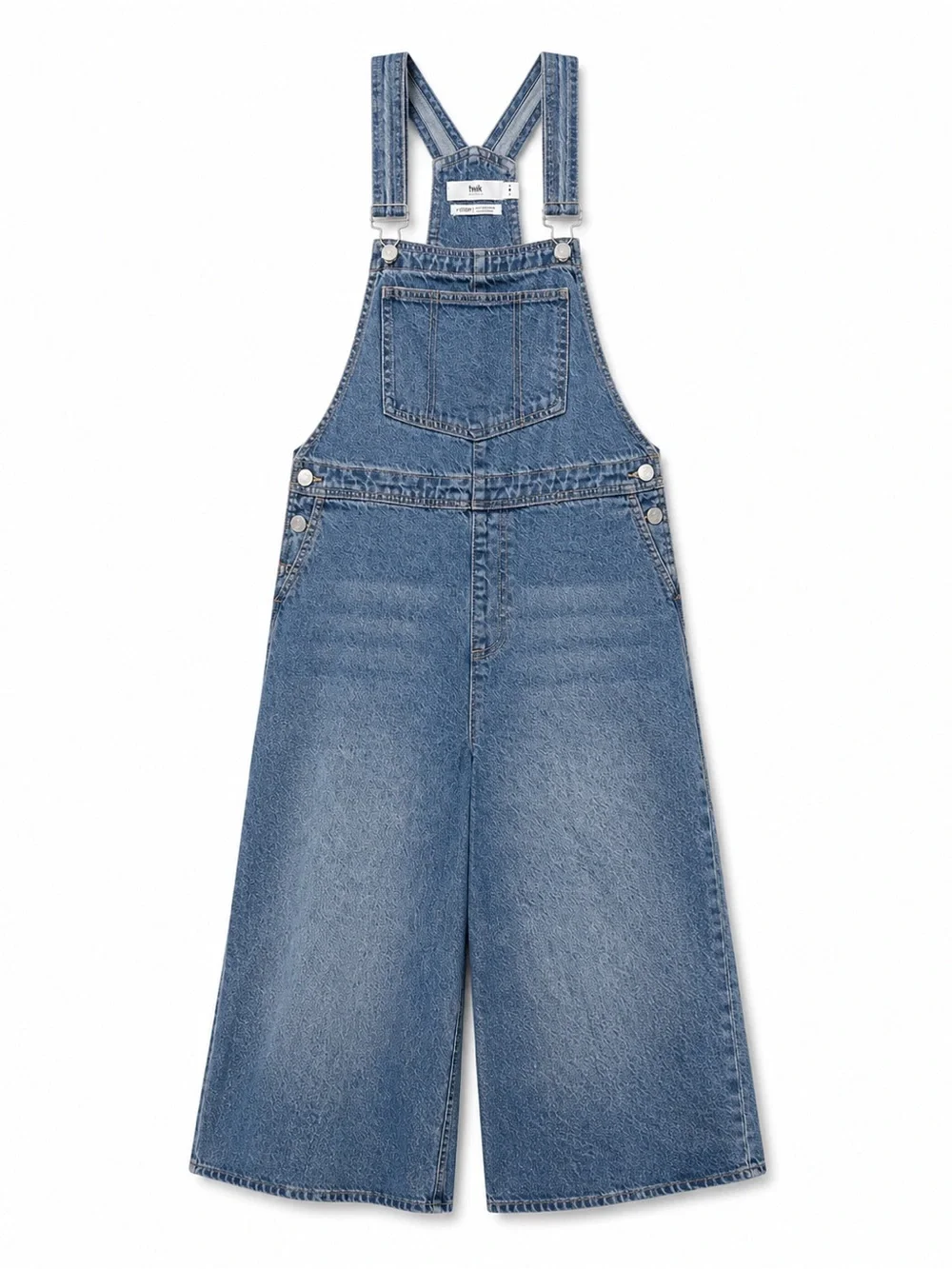 Simons Light Blue Denim Wide-Leg Women's Overalls - Picture 1 of 3